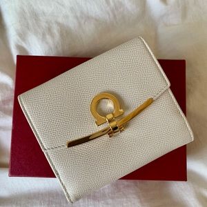 Salvatore Ferragamo Folding Wallet in the color Bone